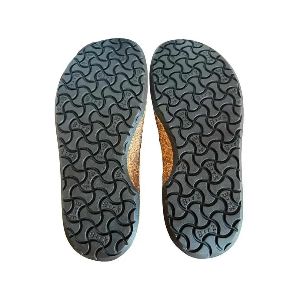 Birkenstock Callan Size 42 Mens Size 9 Black Leather Slip On Cork Footbed NWOB